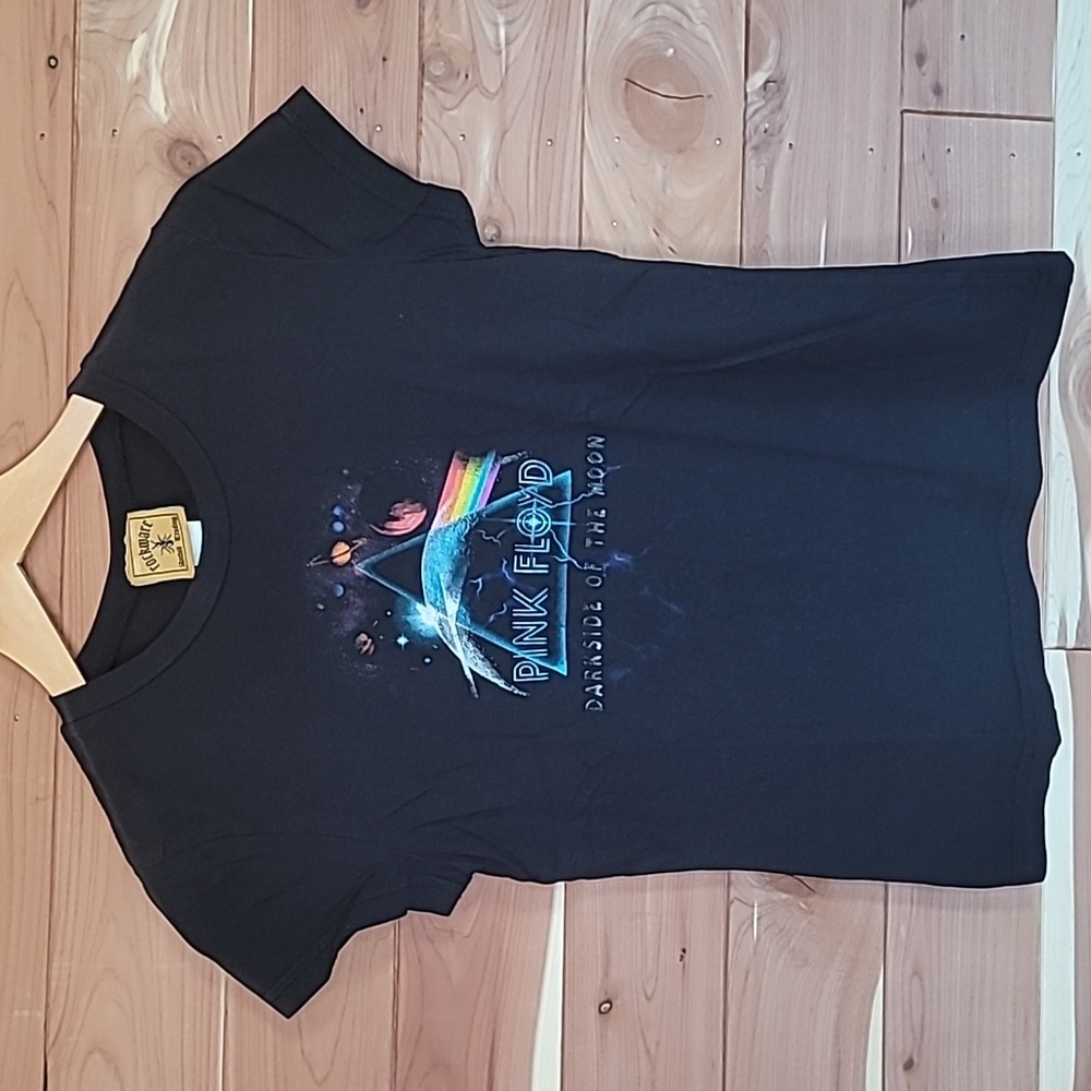 Vintage Rockware Pink Floyd Band T-Shirt, Junior Size M, Black